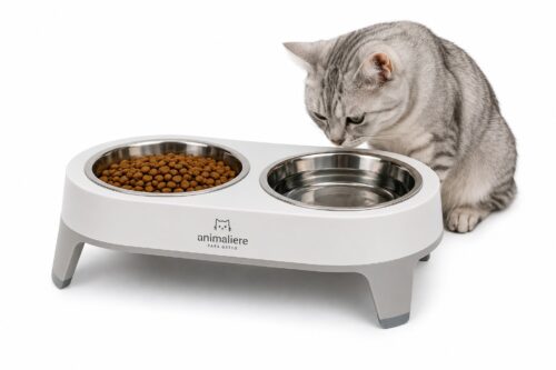 Comedero Elevado Doble para Gatos - Imagen 2