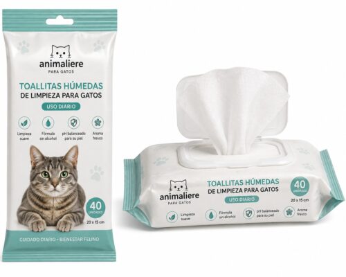 Toallitas Húmedas de Limpieza para Gatos - Imagen 2