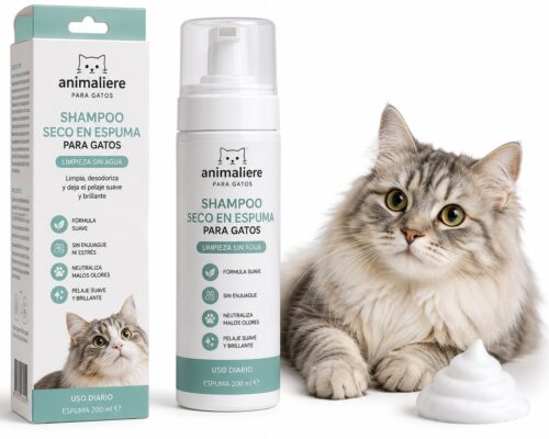 Shampoo Seco Espuma para Gatos - Imagen 2